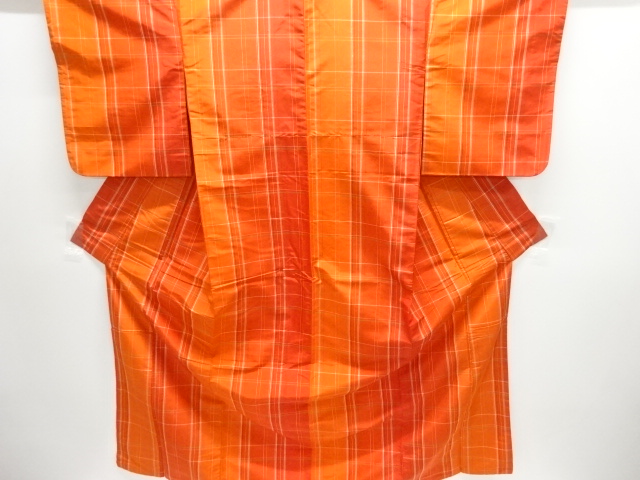 JAPANESE KIMONO / YONEZAWA TSUMUGI / WOVEN GRID